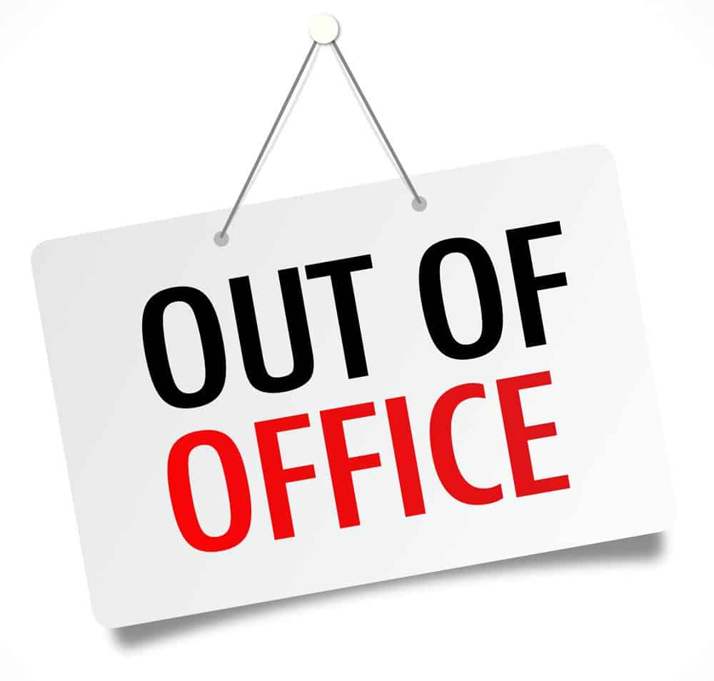 Out Of Office Message Template Bank Holiday