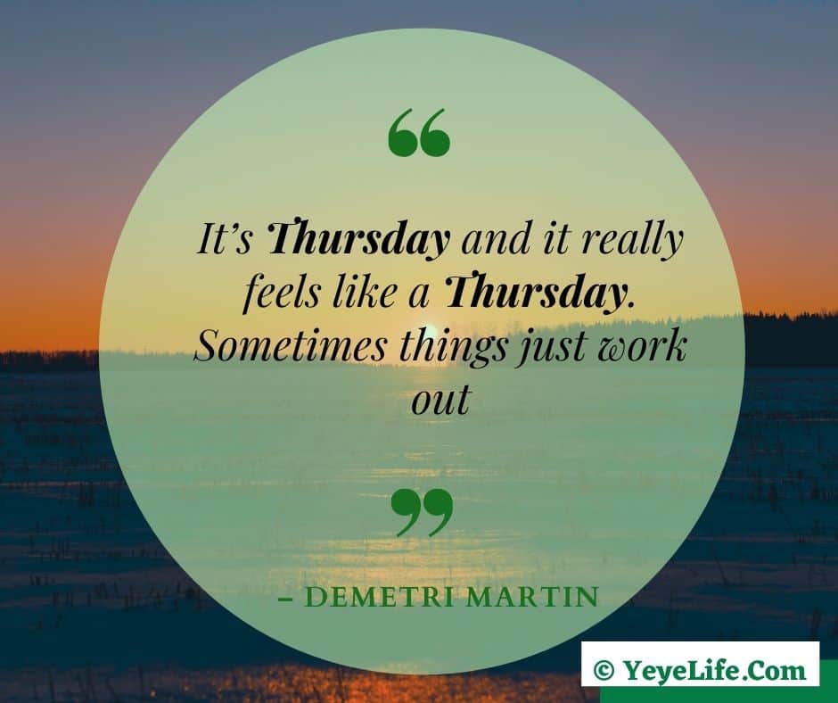 Thursday Quotes Image